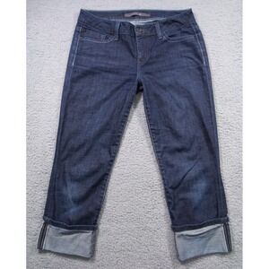 Joes Jeans Womens Size 28 Blue Denim Honey Kicker Cuffed Low Rise Stretch Dark